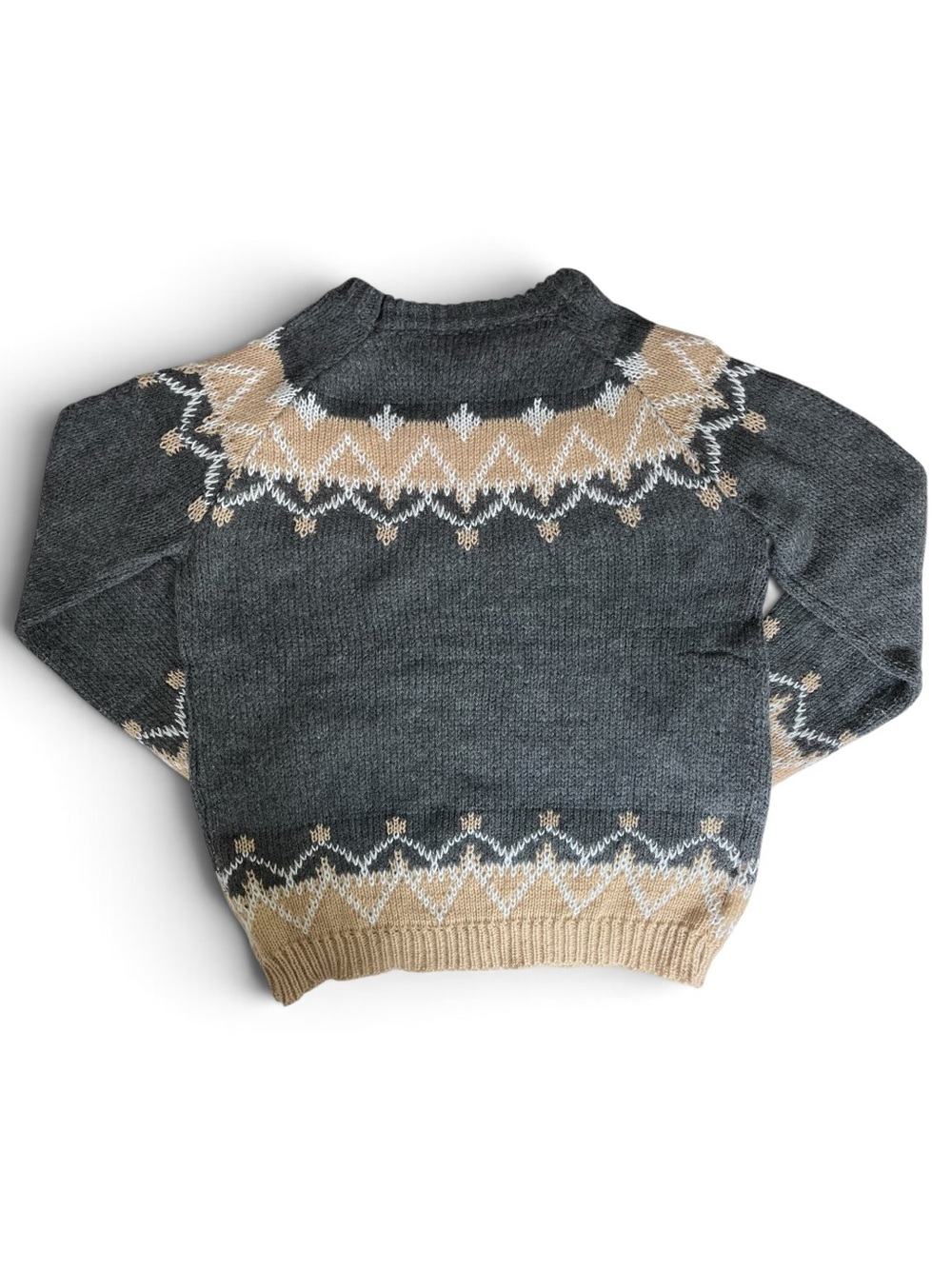 Cozy Nordic 100% Mohair Fair Isle Knit Sweater - Picture 2 of 7